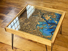 Handcrafted City Map Coffee Table - 100% Made in the USA. Choose your own city!