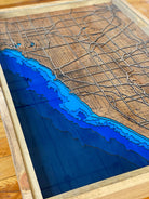 Handcrafted City Map Coffee Table - 100% Made in the USA. Choose your own city!