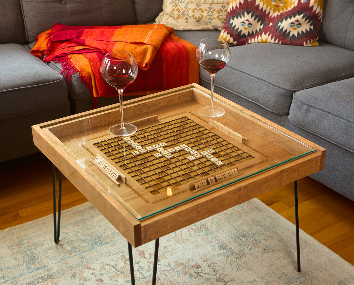 Charles River Woodworks Rustic Home Decor, Board Game & Coffee Tables