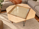 Folding Mahjong Game Table with removable glass top. Perfect for poker, blackjack, dominoes and more.